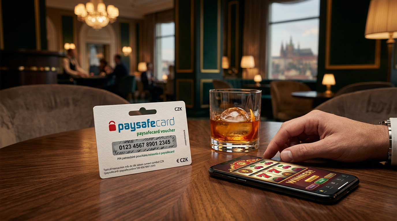 Paysafecard kupón a smartphone s online kasinem v luxusním prostředí